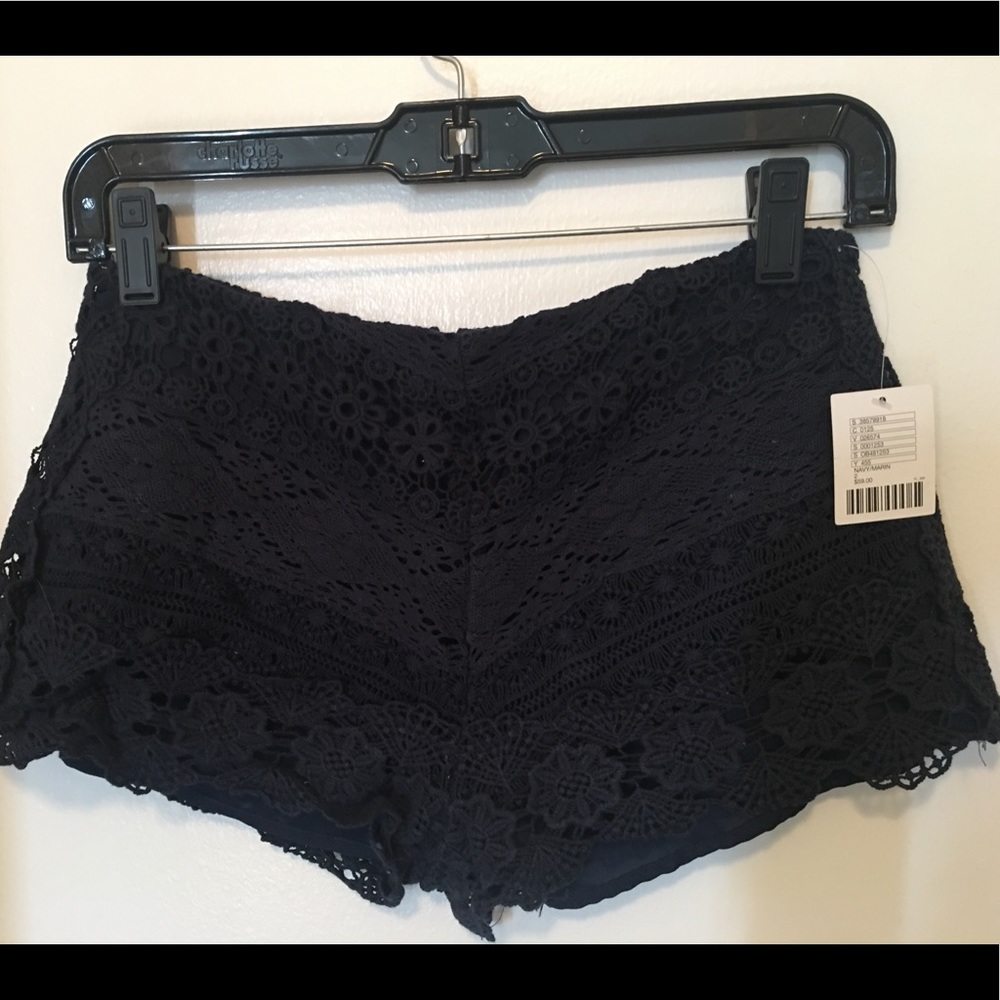 Lace short shorts